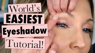 Makeup 101 for MATURE Beginners  Worlds EASIEST Eyeshadow Tutorial [upl. by Hgielram]