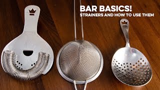 Strainers  Bar Basics [upl. by Crescen]