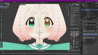 VRChat model tutorial How to add eye tracking to any model featuring lowpoly konchan [upl. by Blanchette]