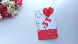 Handmade card for Valentines day  tutorial [upl. by Konstantin]