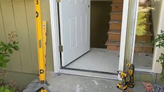 Jeld Wen Front Door Installation  Really crappy products and craftsmanship PART 1 [upl. by Akinirt754]