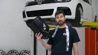 How to Replace an Oil Pan Volkswagen 20T [upl. by Nosniv493]