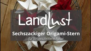 Landlust  Stern in OrigamiTechnik falten [upl. by Yffub]