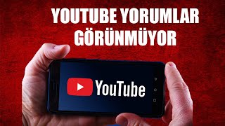 YOUTUBE YORUM GÖZÜKMÜYOR  \u00100 ÇÖZÜMÜ [upl. by Israel301]