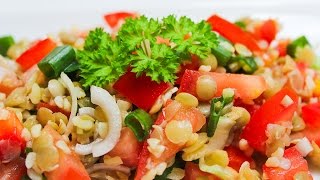 🥕 Linsen Bulgur Salat vegan [upl. by Gotcher]