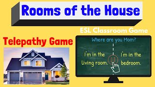 Rooms of the House  ESL Game [upl. by Nylloh]