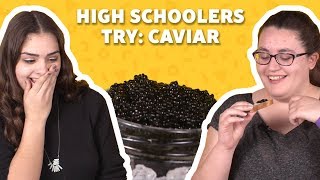 High Schoolers Tried CAVIAR for the First Time 😂  Taste Test  Food Network [upl. by Hoover]