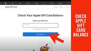 How to Check Apple Gift Card Balance [upl. by Sylirama933]