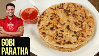 Gobi Paratha Recipe  How To Make Gobi Paratha At Home  Indian Culinary League  Varun Inamdar [upl. by Klinger192]