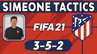 Recreate Diego Simeones Atletico Madrid Tactics in FIFA 21  Custom Tactics Explained [upl. by Dita49]