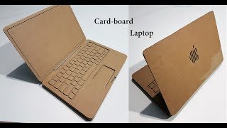 How to Make A laptop with Cardboard  Apple laptop [upl. by Alyaj]