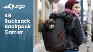 The K9 Rucksack  Stylish dog carrier backpack [upl. by Lamak]