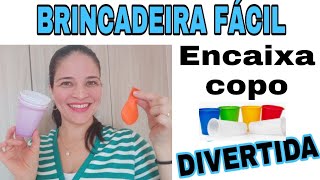 BEXIGA E COPO  DIVERSÃO E BRINCADEIRA FÁCIL [upl. by Aileda165]