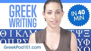 Learn ALL Greek Alphabet in 40 minutes  How to Write and Read Greek [upl. by Nosinned]