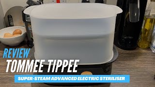 Review Tommee Tippee SuperSteam Advanced Electric Steriliser [upl. by Eckardt]