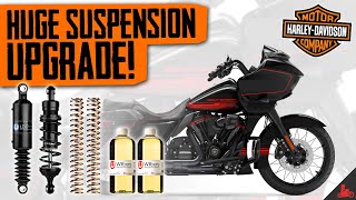 Harley ROAD GLIDE Suspension Install amp Comparison Wilbers [upl. by Schnapp]