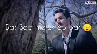 Tumhe miss karta hu 😔 Sanam teri kasam  Miss you status  New whats app status video [upl. by Neyuq]