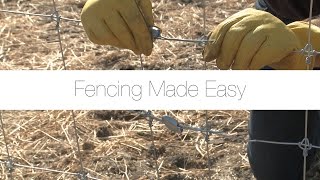 Fencing Made Easy  Joining Woven Wire Fence [upl. by Bloxberg]