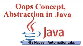 Abstraction In Java OOP Concept  Interface vs Abstract Class [upl. by Matty]