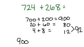 3rd Grade Addition Using Decomposing [upl. by Aynahs]