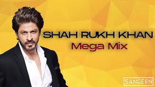 SHAH RUKH KHAN  SRK NONSTOP MASHUP 2021  DJ Sangeen  Bollywood Classics Megamix [upl. by Annwahs]