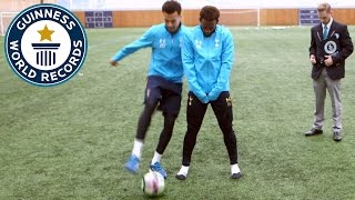 Spurs star Dele Alli attempts to break nutmeg world record  Guinness World Records [upl. by Acessej]