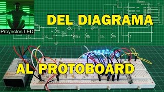 como pasar circuito en diagrama esquematico al protoboard paso a paso Schematic to Breadboard [upl. by Einalem]