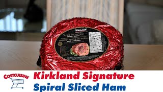 Kirkland Signature Spiral Sliced Ham Costco Food Review [upl. by Soalokin43]