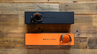 Apple Watch Series 5  Unboxing  SetUp Hermès Space Black double tour [upl. by Daughtry]