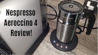 Nespresso Aeroccino 4 Milk Frother Review  Worth upgrading from the Aeroccino 3 [upl. by Enelhtac]