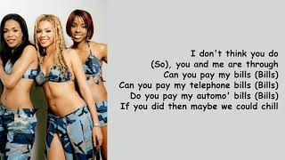 Bills Bills Bills by Destinys Child Lyrics [upl. by Ramburt]