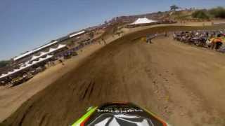 GoPro HD Ryan Villopoto Moto 1  Hangtown MX Lucas Oil Pro Motocross Championship 2013 [upl. by Deeas496]