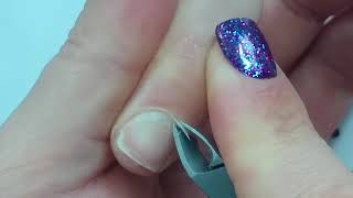 How to remove cuticles from the natural nail [upl. by Refinnaj]