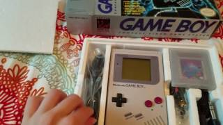 Unboxing Original Gameboy 1989 DMG01 [upl. by Vedi52]