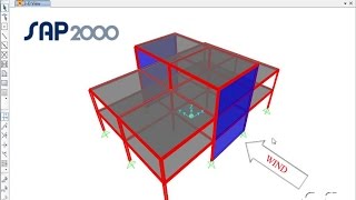 SAP2000  31 Automated Wind Loads Watch amp Learn [upl. by Nylrebmik]