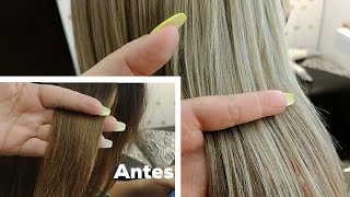 Mechas beige  Decoloración en cabello maltratado  Lilyymakeuup [upl. by Aylatan]