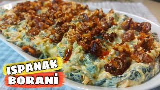 ISPANAK BORANİ NASIL YAPILIR 👍YOĞURTLU ISPANAK MEZESİ TARİFİ👌 HOW TO MAKE BORANI 💯 [upl. by Jacobs]