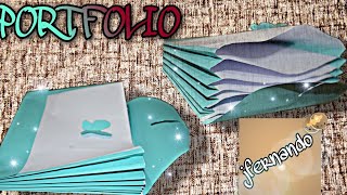 HOW TO MAKE A PORTFOLIO AT HOME  DIY [upl. by Hannazus]