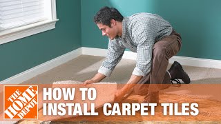 How to Install Carpet Tiles  The Home Depot [upl. by Marquez359]