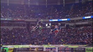 Supercross Battle of Legends  Ryan Dungey VS Ryan Villopoto  Minneapolis MN  2013 [upl. by Fried906]