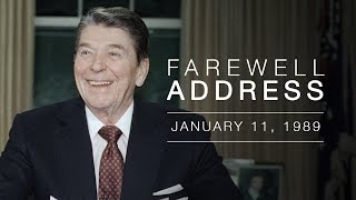 President Reagans Farewell Address to the Nation — 11189 [upl. by Akinoj]