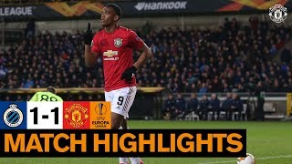 Highlights  Club Brugge 11 Manchester United  Europa League [upl. by Cyd813]