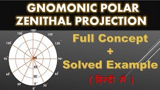 gnomonic polar zenithal projection [upl. by Naujet]