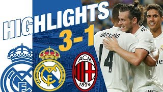 Real Madrid vs AC Milan 31 EXTENDED HIGHLIGHTS amp GOALS [upl. by Niveb805]