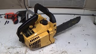 McCulloch Mac 120 Chainsaw Engine Removal [upl. by Aticnemrac]