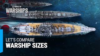 Warships Sizes Comparison [upl. by Ymmak]