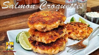 Salmon Croquettes  BreakfastwithAB  Salmon Patties [upl. by Zulema]