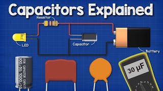 Capacitors Explained  The basics how capacitors work working principle [upl. by Maude568]