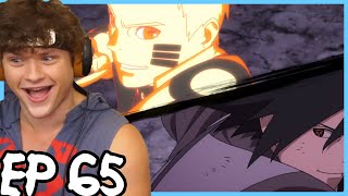 NARUTO AND SASUKE VS MOMOSHIKI  Boruto REACTION Episode 65 [upl. by Gentes]