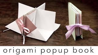 Origami Popup Book Tutorial  DIY  Paper Kawaii [upl. by Lars823]